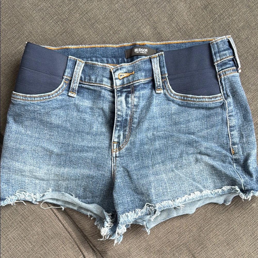 Hudson jeans Gemma denim maternity shorts